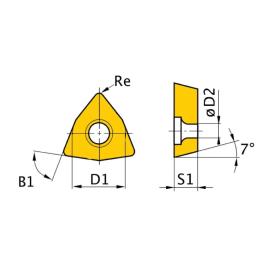 HM-Ersatzwendeplatten Optimum ISO WCMT050308 Produktbild
